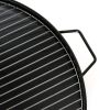 23 Inch Outdoor Fire Pit, Durable Wood Burning Fireplace Bowl with Grill Rack for Patio Garden, Backyard, Porch , Camping, BBQ, Picnic Bonfire