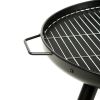 23 Inch Outdoor Fire Pit, Durable Wood Burning Fireplace Bowl with Grill Rack for Patio Garden, Backyard, Porch , Camping, BBQ, Picnic Bonfire