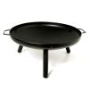 23 Inch Outdoor Fire Pit, Durable Wood Burning Fireplace Bowl with Grill Rack for Patio Garden, Backyard, Porch , Camping, BBQ, Picnic Bonfire