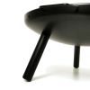 23 Inch Outdoor Fire Pit, Durable Wood Burning Fireplace Bowl with Grill Rack for Patio Garden, Backyard, Porch , Camping, BBQ, Picnic Bonfire