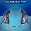Portable Neck Fan With Type-C Charging Battery Hands-Free Bladeless Personal Fan 5 Speeds Digital Display Adjustable Neck Width for Man Woman Kid Home